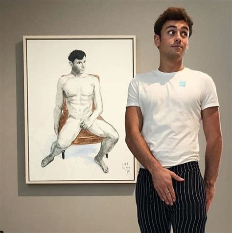 tom daly naked|Naked Tom Daley portrait drawn by David Hockney 